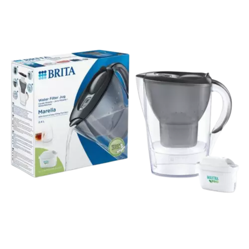 BRITA Marella Cool Waterfilterkan 2,4L + Maxtra Pro All-in-1 Waterfilter Grey