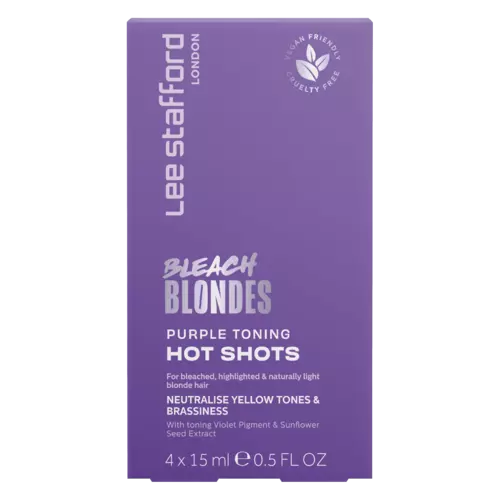 Lee Stafford Bleach Blondes Purple Toning Hot Shot 4x15ml