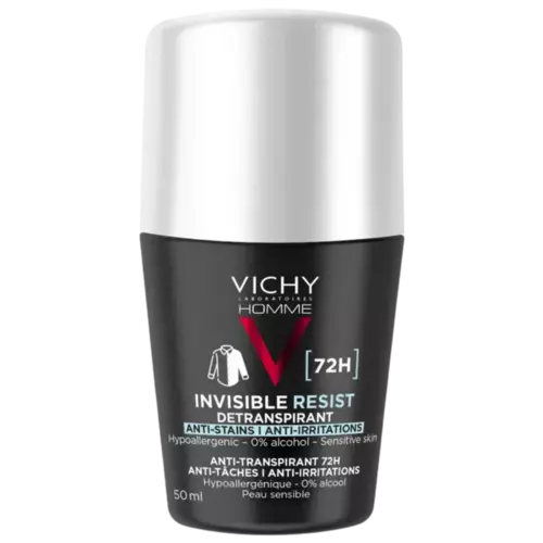 Vichy Homme Deodorant 72H Invisible Resist 50ml