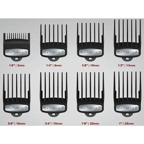 Wahl Attachtment comb set Premium Cutting 3 - 25mm Zwart