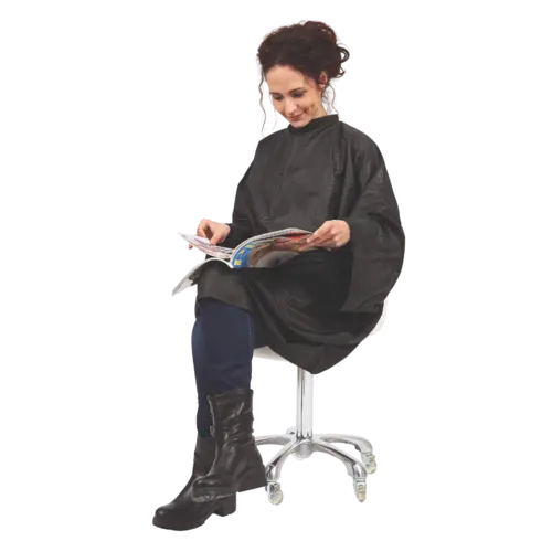 Sibel Cutting Cape Boa Embossed Black