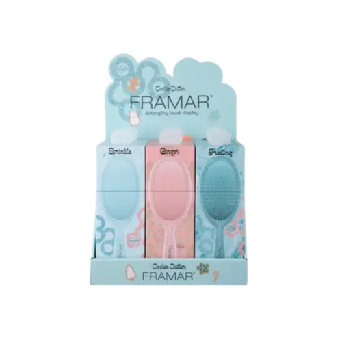 Framar Detangle Brush Cookie Cutter Display 9 Stuks