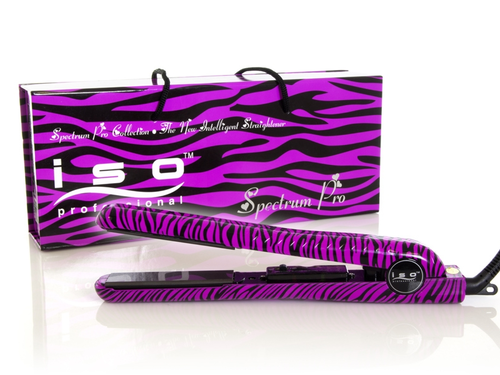 ISO Beauty Spectrum Pro Glätteisen Zebra Zebra Violett