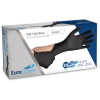 Eurogloves Guanti in Nitrile Morbido - Neri - 100pz