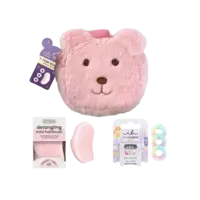  & Invisibobble Pink Teddy Kids Set