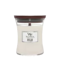 WoodWick Candle White Teak