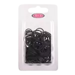 A&A Thick hair elastic bands - 150 pieces Black