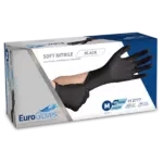 Eurogloves Soft-Nitrile Handschoenen - Zwart - 100st Medium