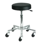 Efalock Clictec Rolling Stool Round Seat Silver Large