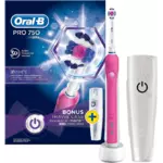 Oral-B Pro 750 3D White Elektrische Tandenborstel Roze