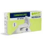 Merbach Soft Nitrile Handskar - Vit - 100st Small
