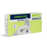 Merbach Soft Nitrile Gloves - White - 100pcs Large