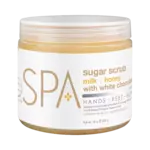 BCL SPA Sugar Scrub 454gr Milk + Honey w/ White Chocolate
