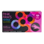 Framar  Pink Paws Nitrile Gloves 100st