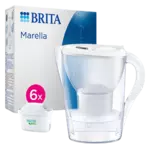 BRITA Marella Cool Waterfilterkan 2,4L + 6 Maxtra Pro All-in-1 Waterfilters White