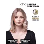 ghd  Creative Curl Wand & Detangling Comb