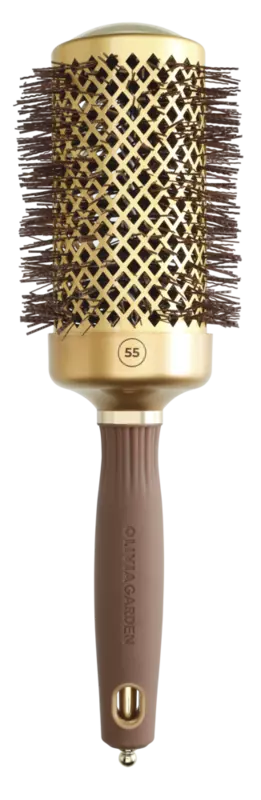 Olivia Garden  Expert Blowout Shine Wavy Bristles Gold & Brown