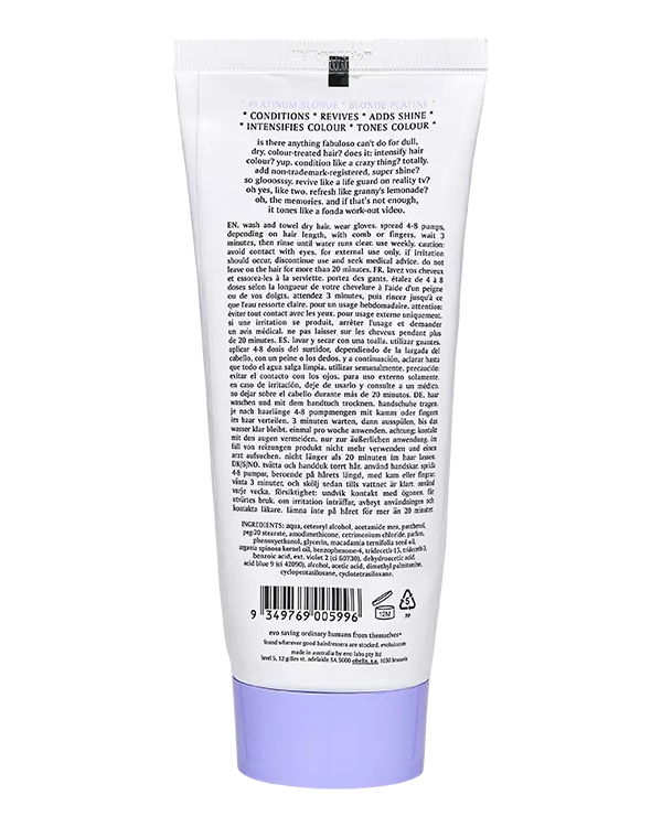 EVO  fabuloso Colour Intensifying Conditioner Platinum Blonde