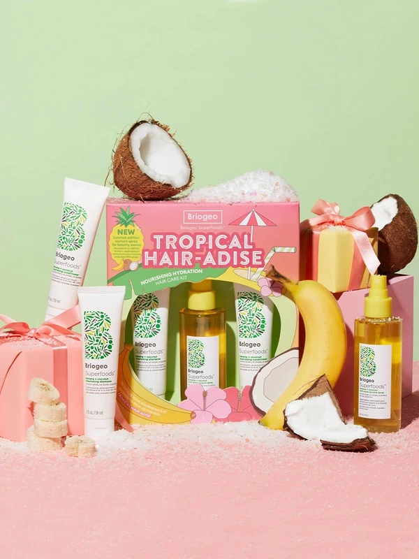 Briogeo  Tropical Hair-Adise Nourishing Hydration Hair Care Kit