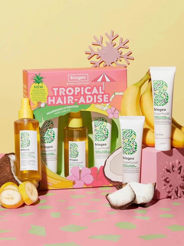 Briogeo  Tropical Hair-Adise Nourishing Hydration Hair Care Kit