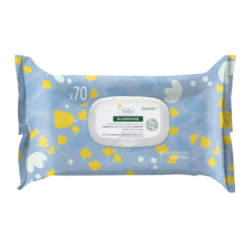 Klorane  Baby Gentle Cleansing Wipes