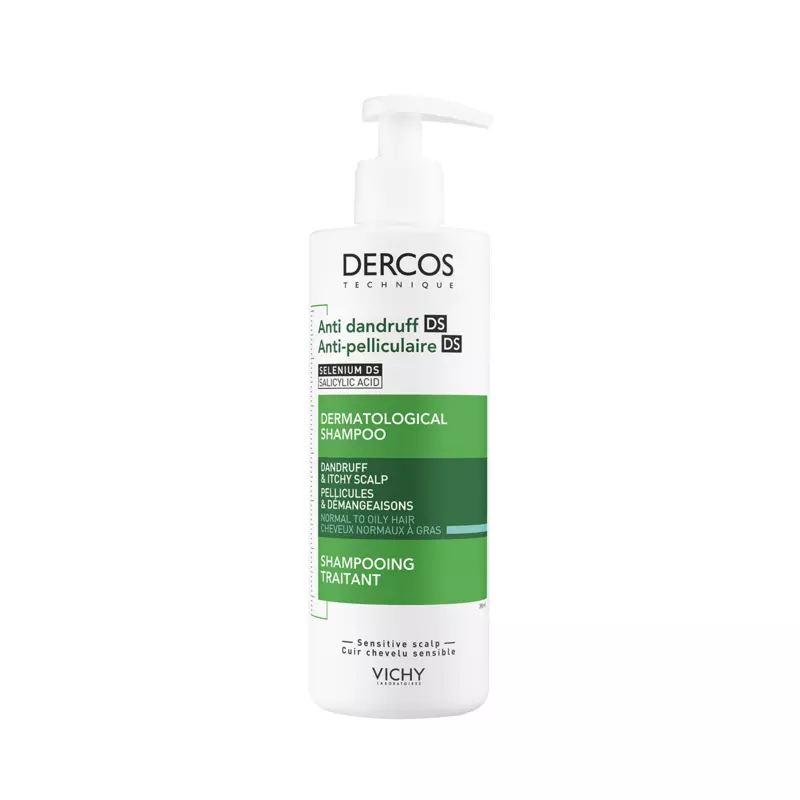 Vichy  Dercos Anti-dandruff Dermatological Shampoo - Normal to Oily Hair