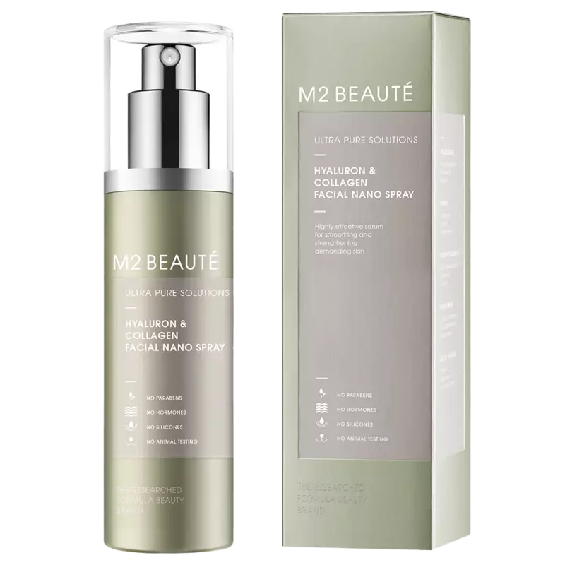 M2 Beauté  Ultra Pure Solutions Hyaluron & Collagen Facial Nano Spray