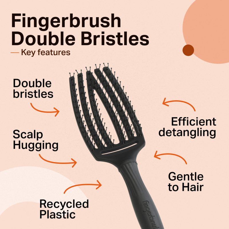 Olivia Garden  Fingerbrush Double Bristles