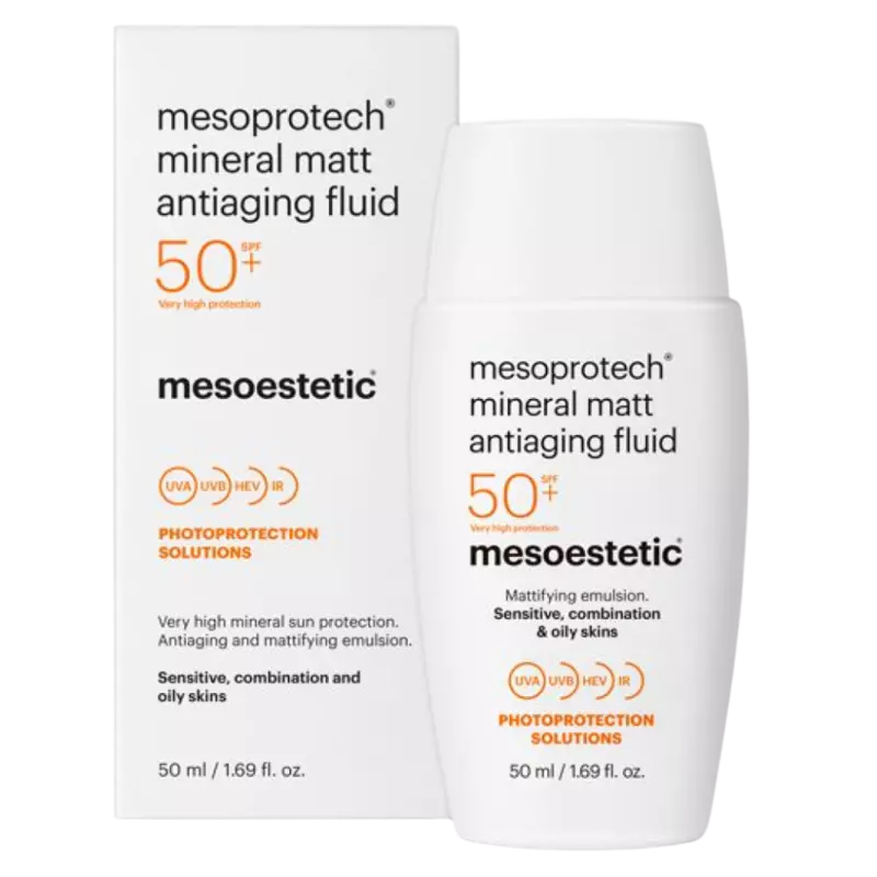 Mesoestetic  Mesoprotech Mineral Matt Antiaging Fluid SPF50+