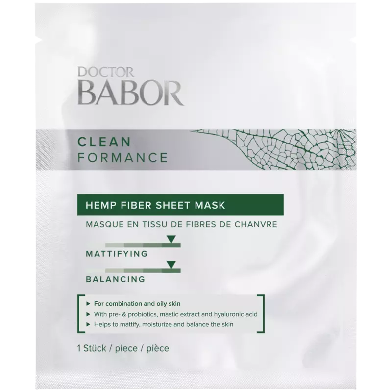 BABOR  DOCTOR  Cleanformance Hemp Fiber Sheet Mask