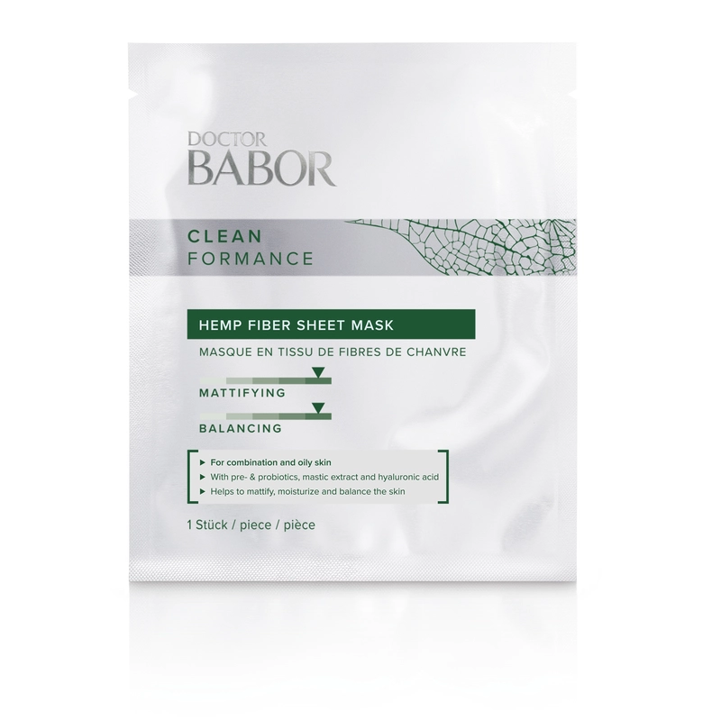 BABOR  DOCTOR  Cleanformance Hemp Fiber Sheet Mask