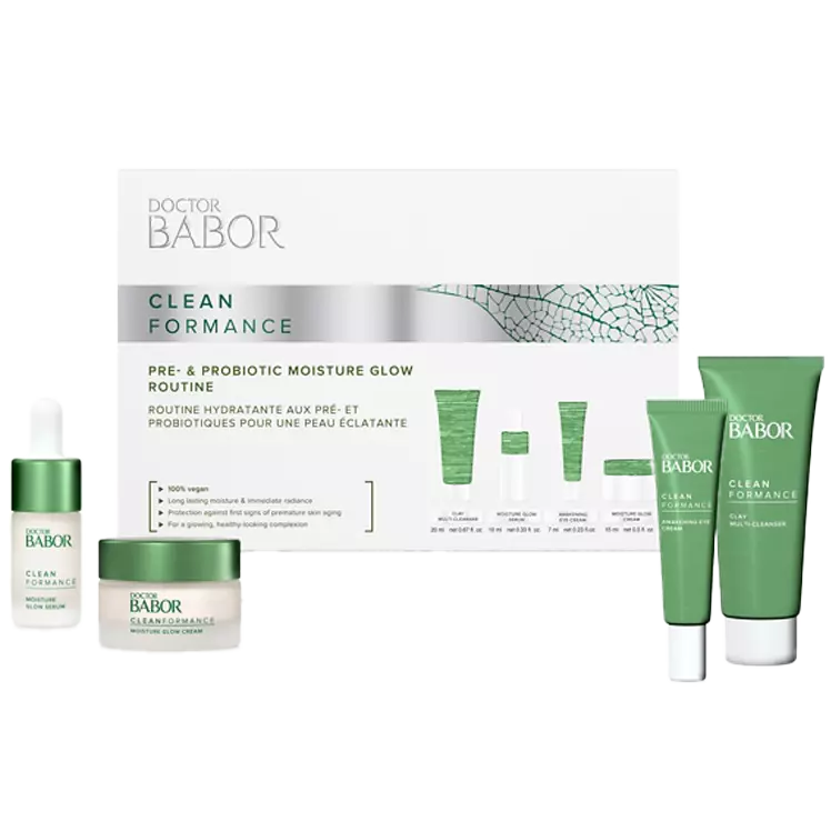 BABOR  DOCTOR  Cleanformance Pre- & Probiotic Moisture Glow Routine