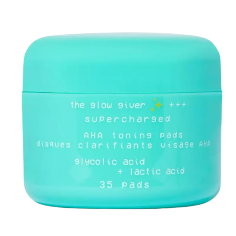 Glow Hub  The Glow Giver Supercharged AHA Toning Pads