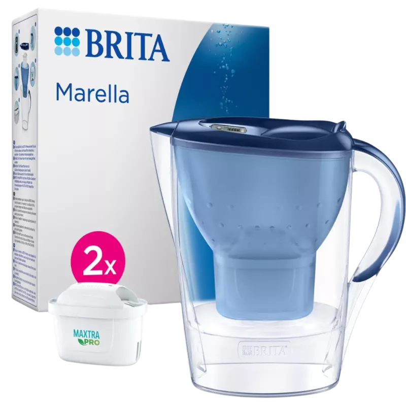 BRITA  Marella Cool Waterfilterkan 2,4L + 2 Maxtra Pro All-in-1 Waterfilters